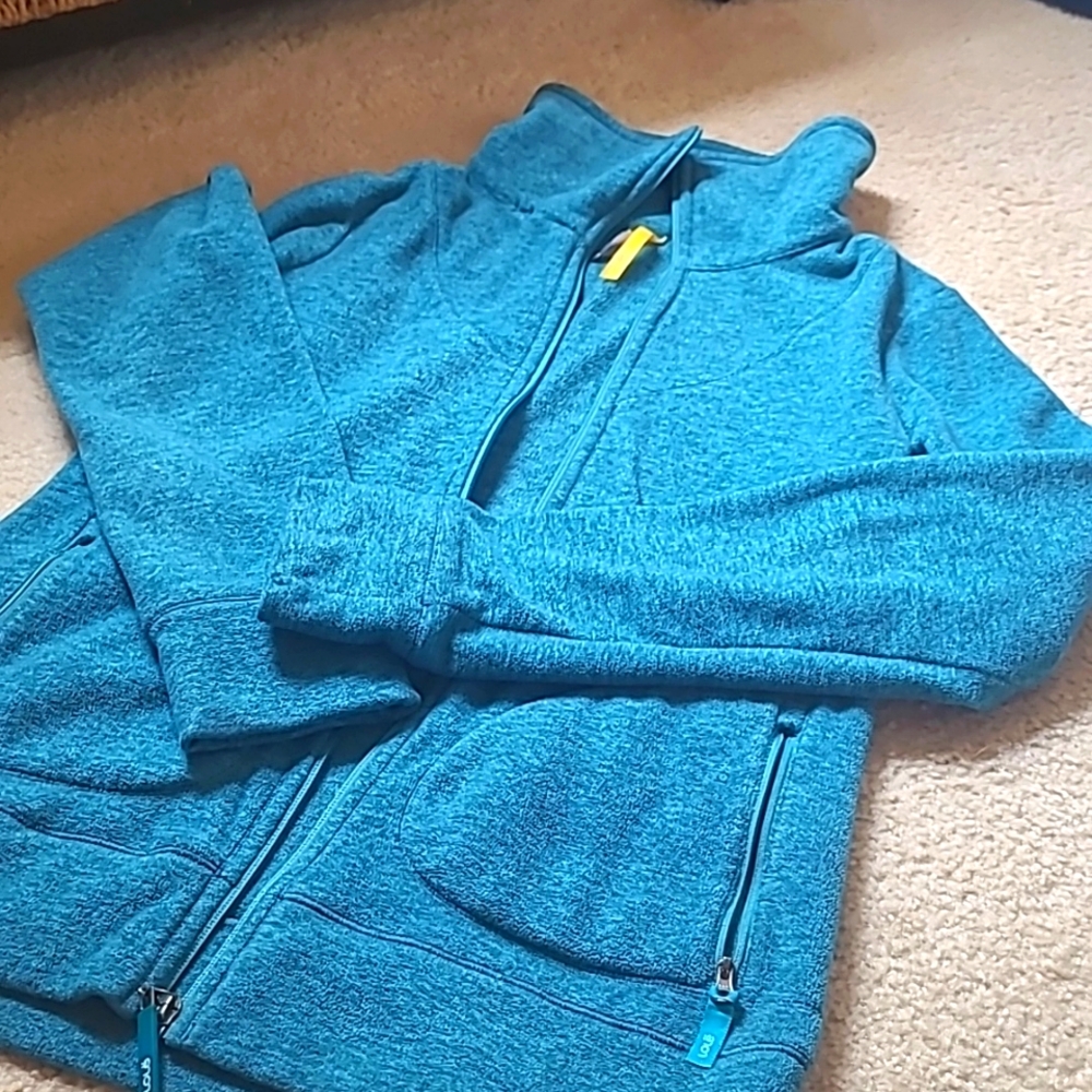 Blue fleece Zip Up